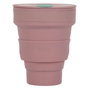 Lund London Pink 350ml collapsible reusable coffee cup.