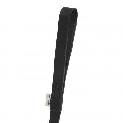 Classic black designer dog lead inspired by equestrian style.