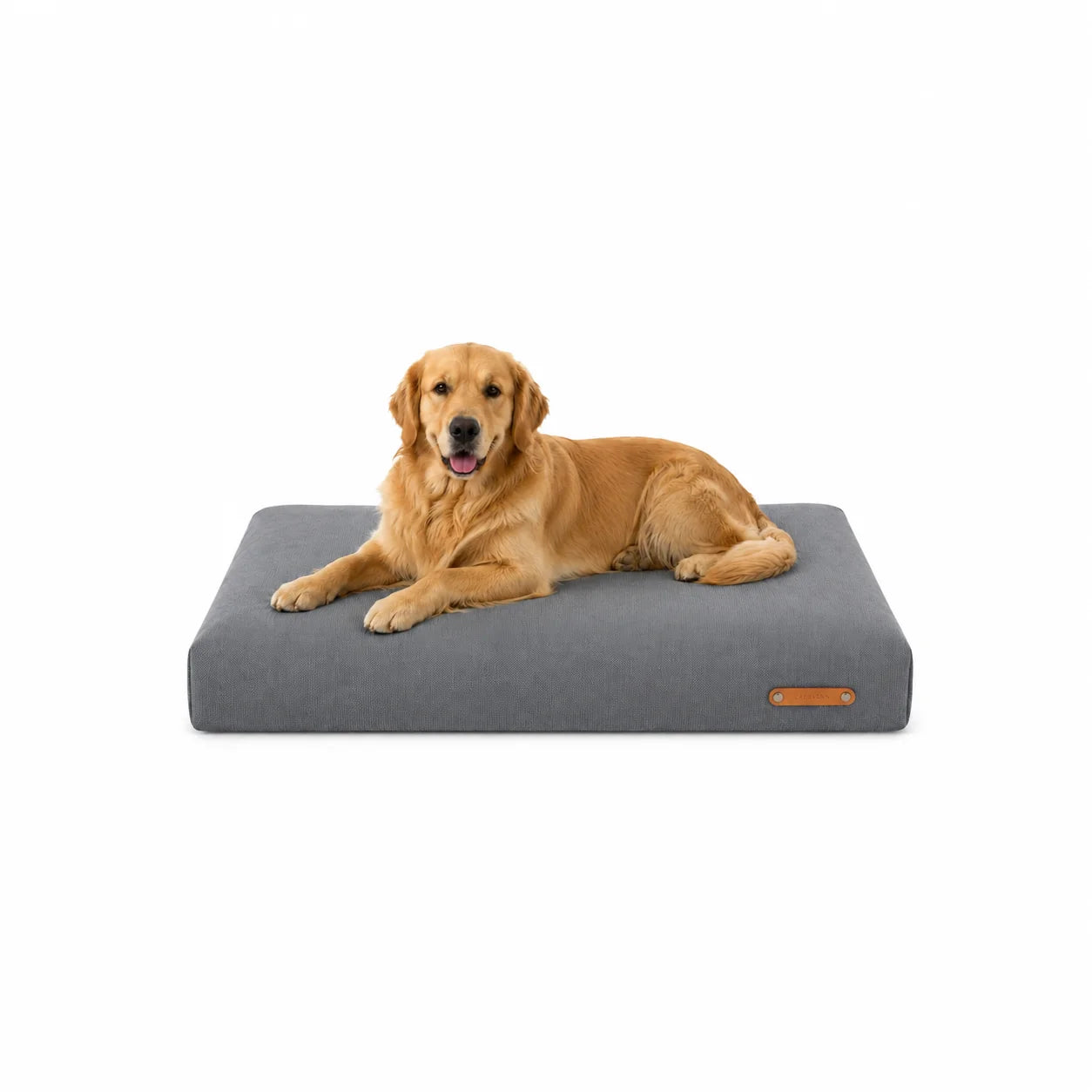 Grey Labbvenn designer dog bed with soft supportive sleeping surface.