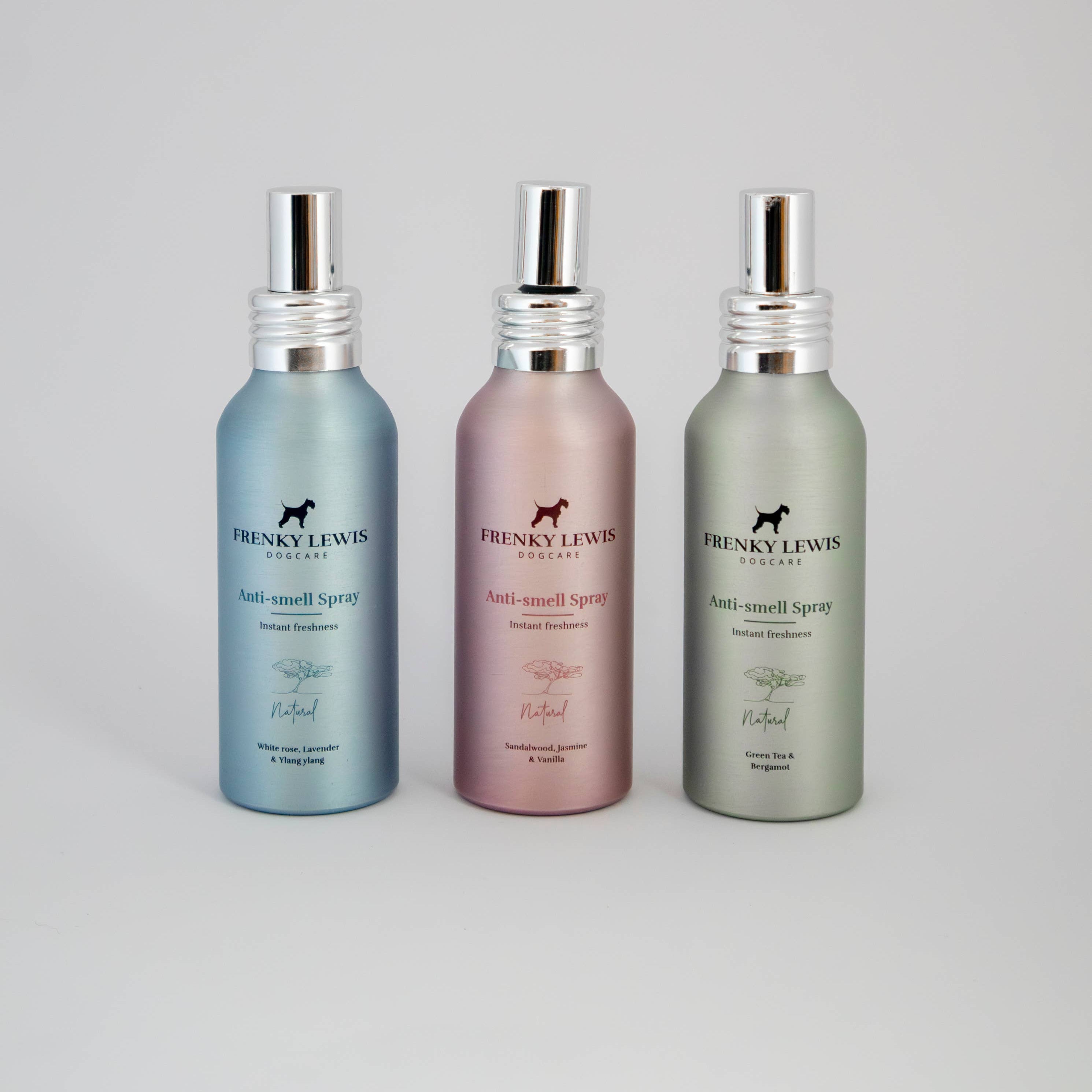 Premium dog coat spray enriched with aloe vera and botanical extracts for everyday freshness.