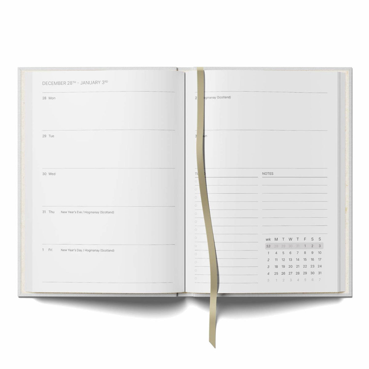 Colourful Main Character Energy hardback A5 diary for 2027.