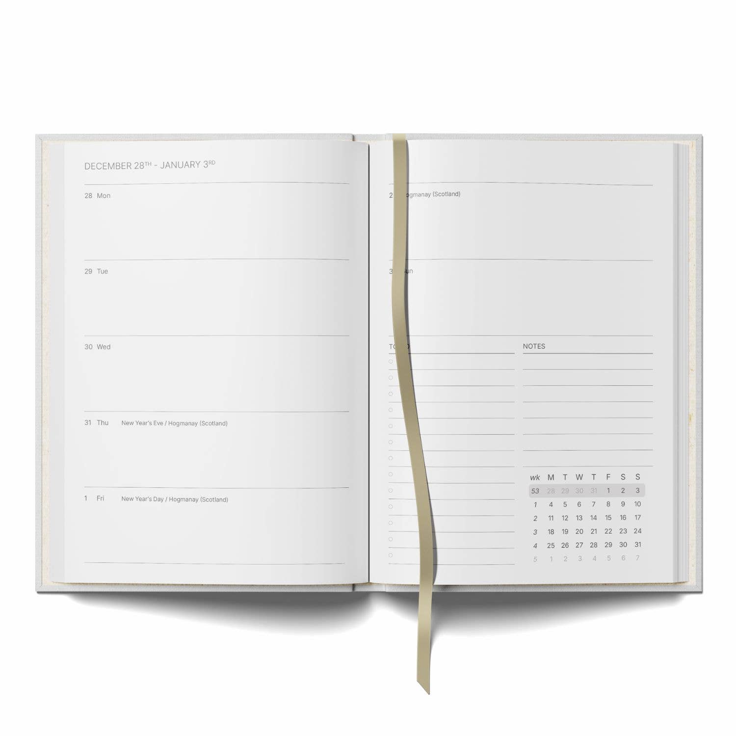 Colourful Main Character Energy hardback A5 diary for 2027.