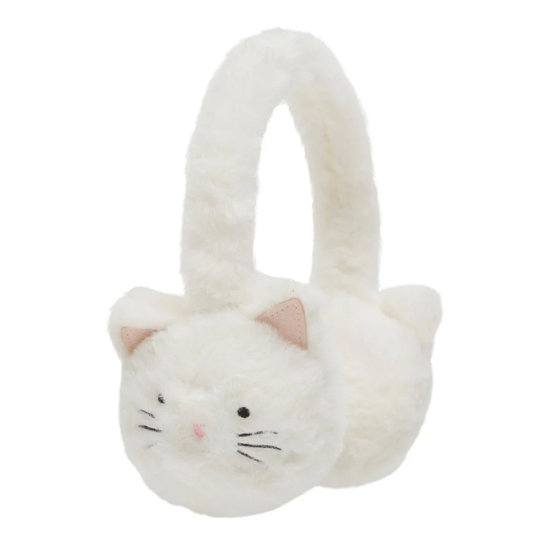 Mimi & Lula fluffy cream kitty earmuffs for children