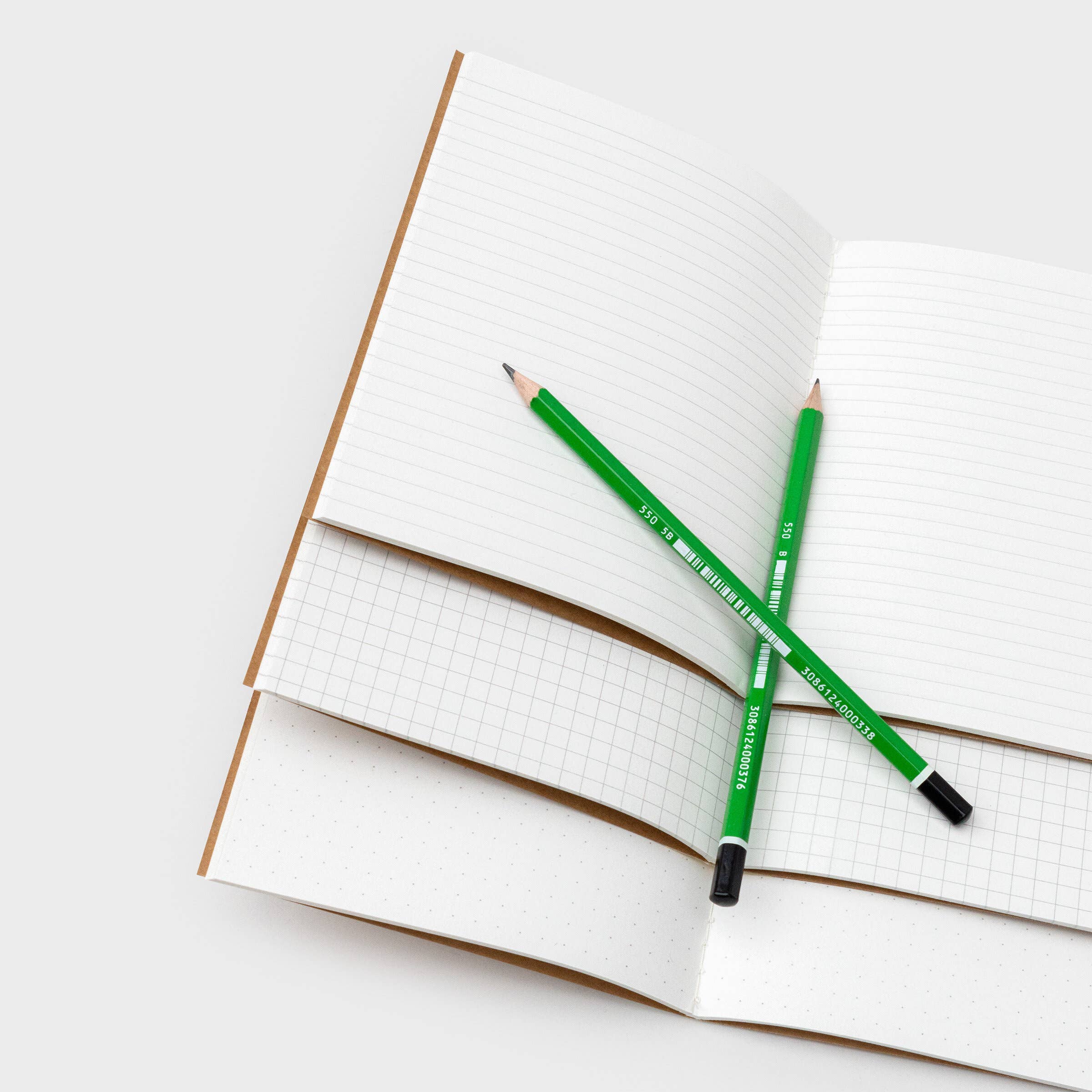Recycled paper notebooks with cat themed covers