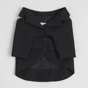 Overglam tailored black suit jacket for dogs