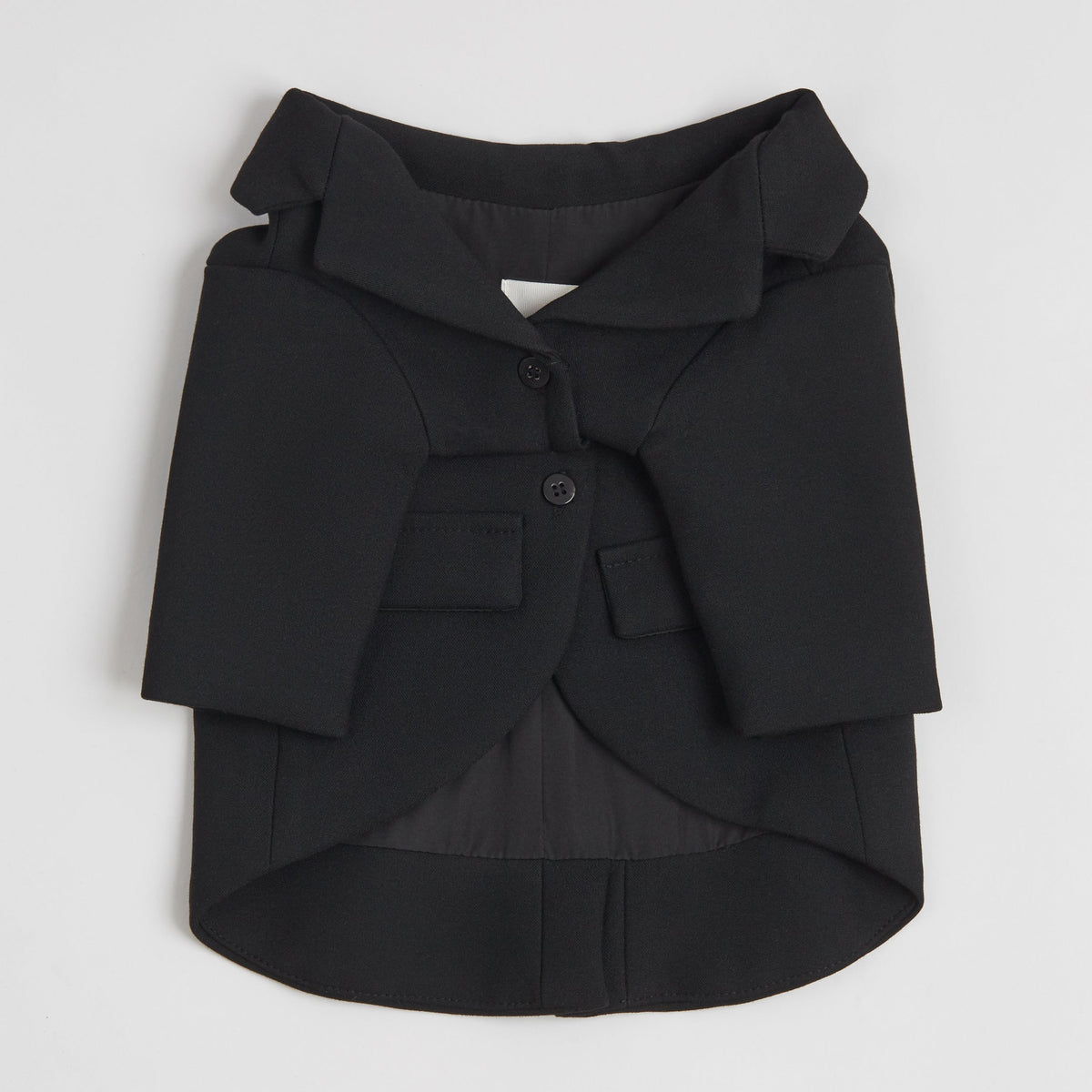 Overglam tailored black suit jacket for dogs