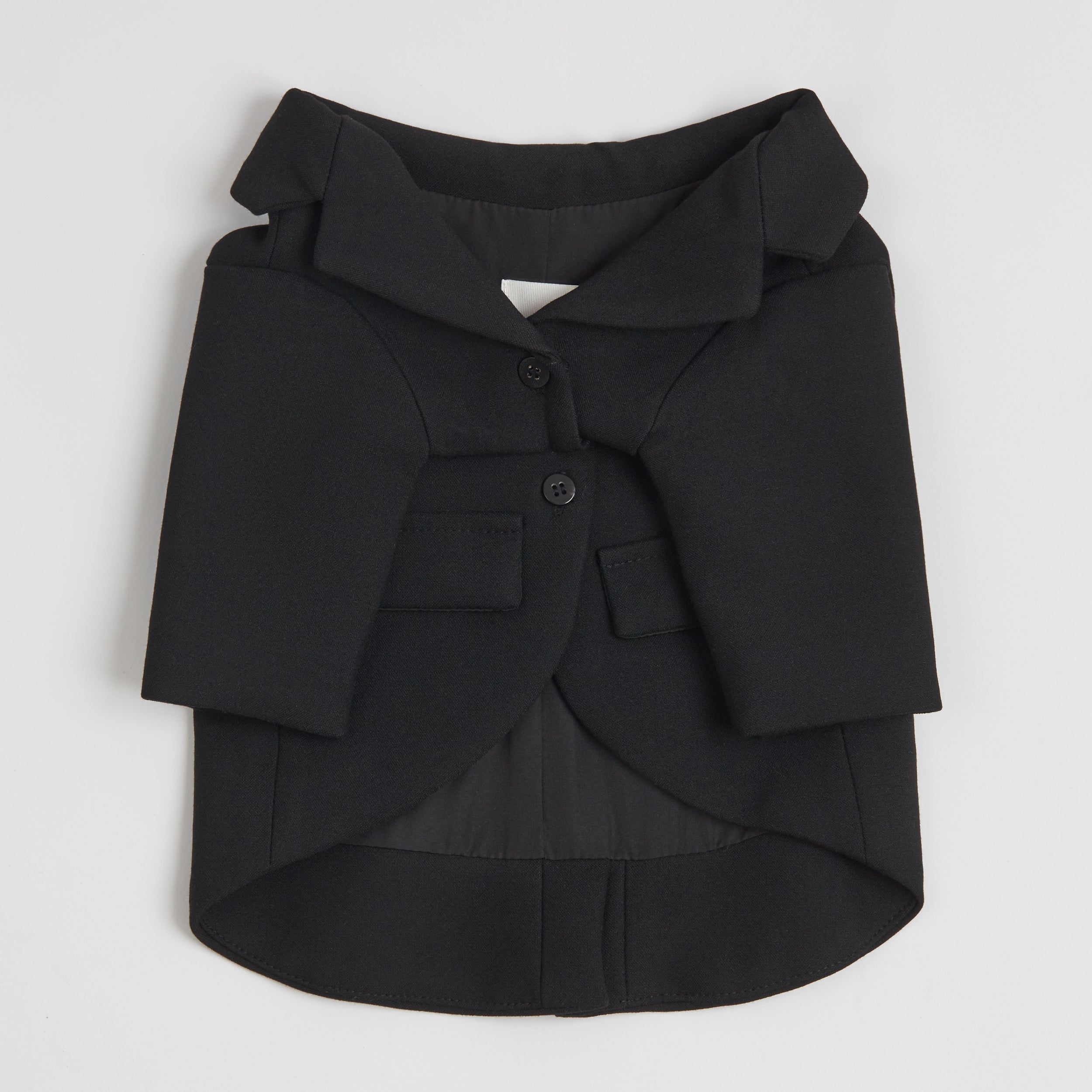 Overglam tailored black suit jacket for dogs