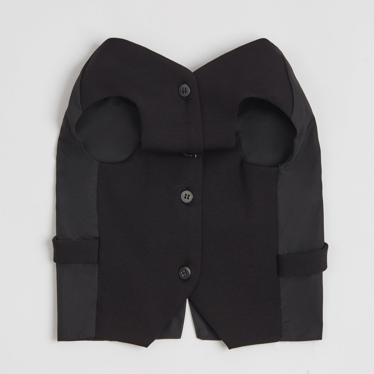 Overglam tailored black waistcoat for dogs
