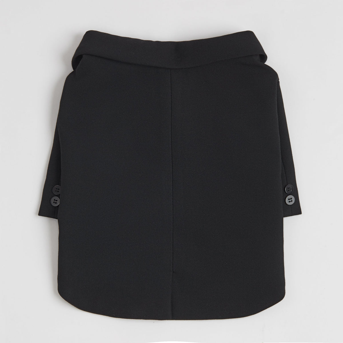 Designer black formal suit jacket for dogs