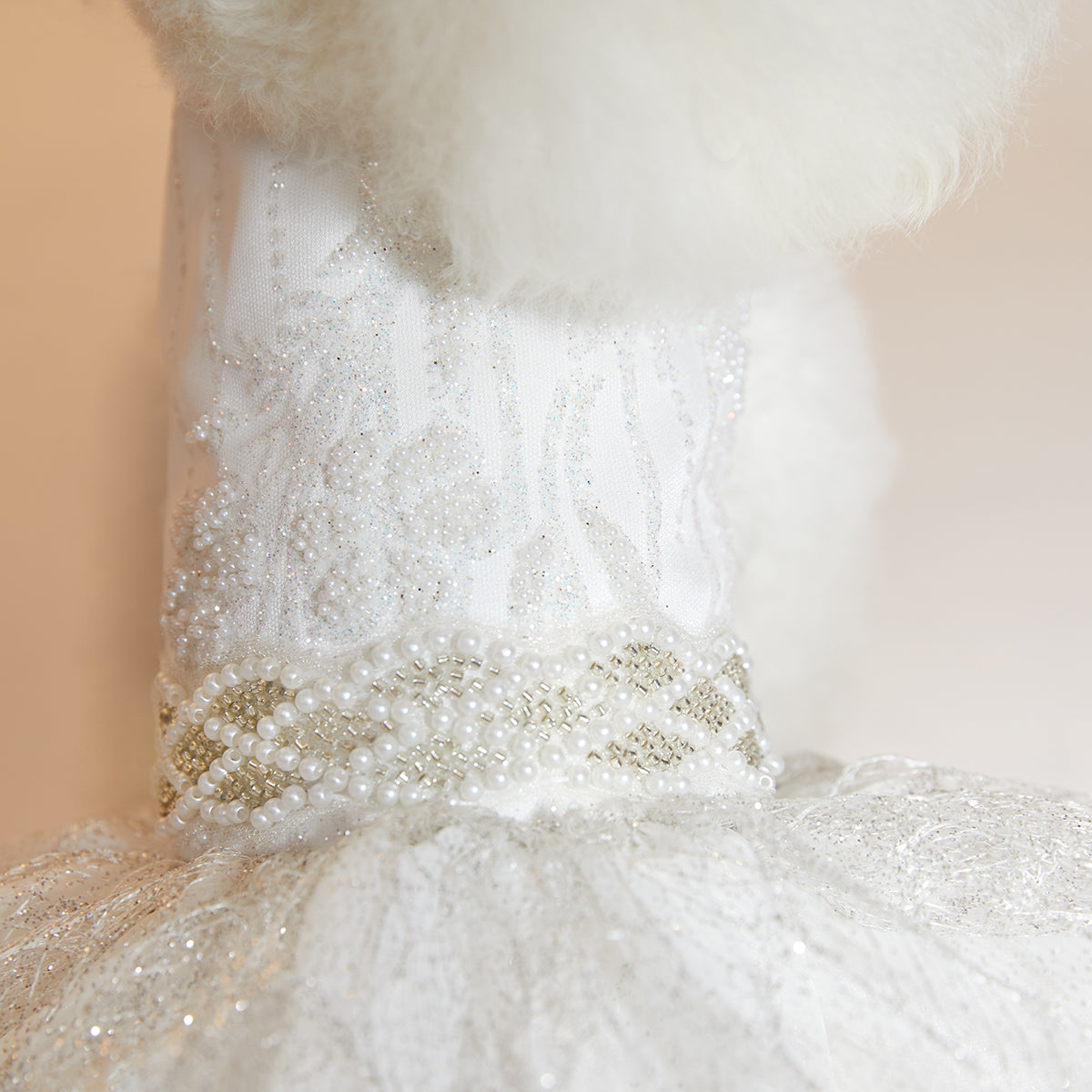 Overglam luxury wedding outfit for a dog