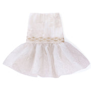 Overglam personalised white wedding dress for dogs