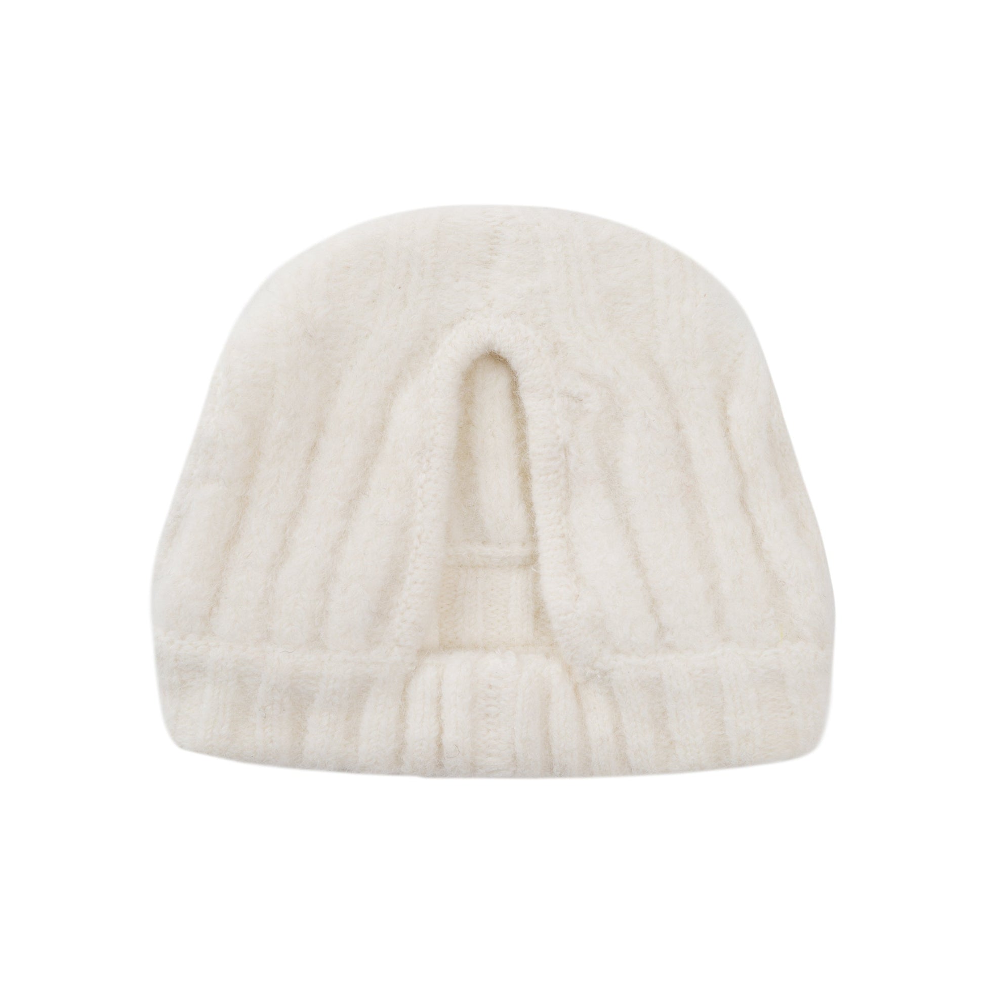 Overglam white striped knitted hat for dogs