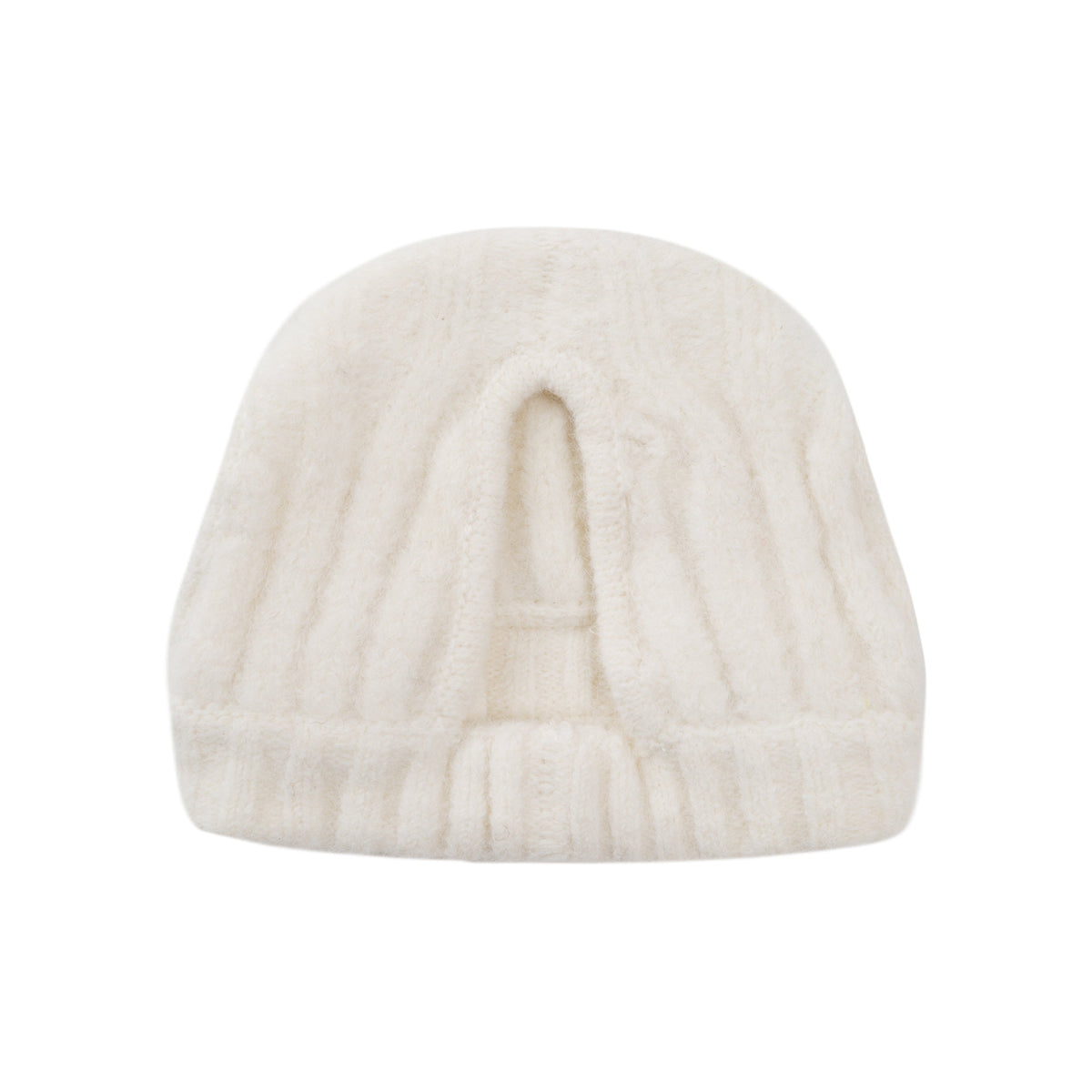 Overglam white striped knitted hat for dogs