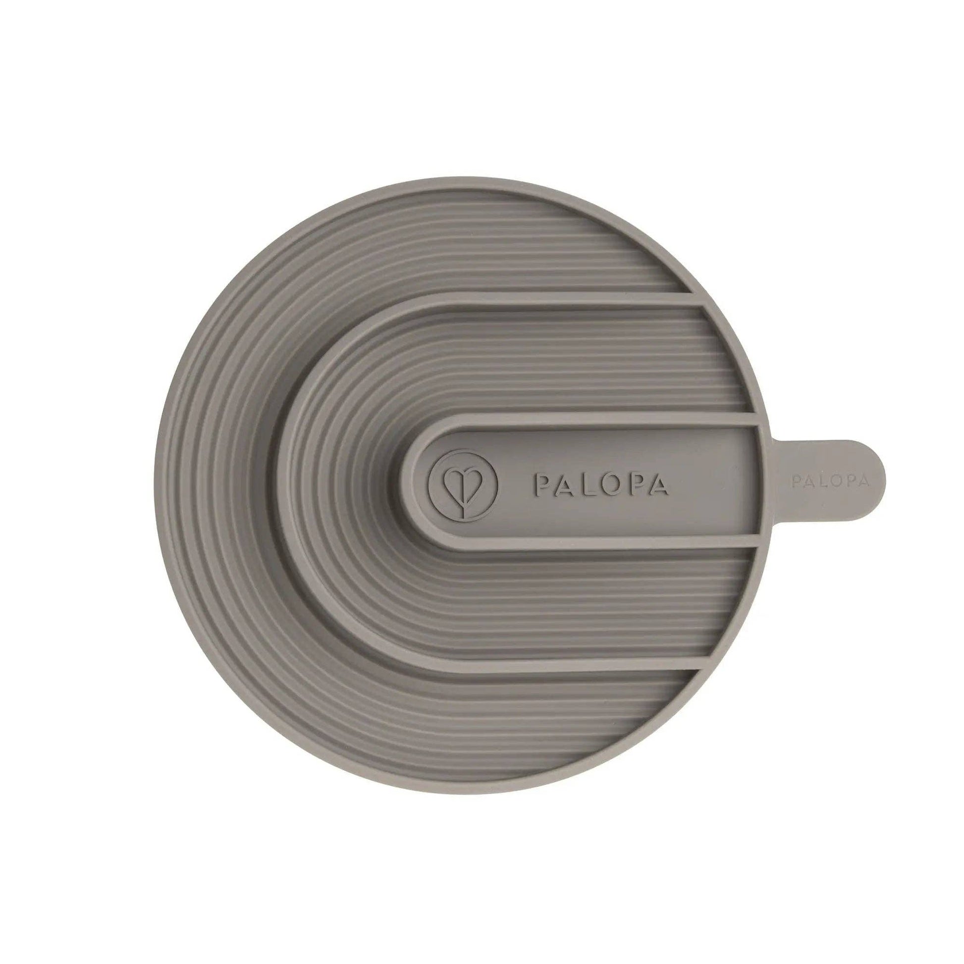 Taupe silicone anti-gulping insert suitable for PALOPA Cali dog bowls and compatible feeding bowls.