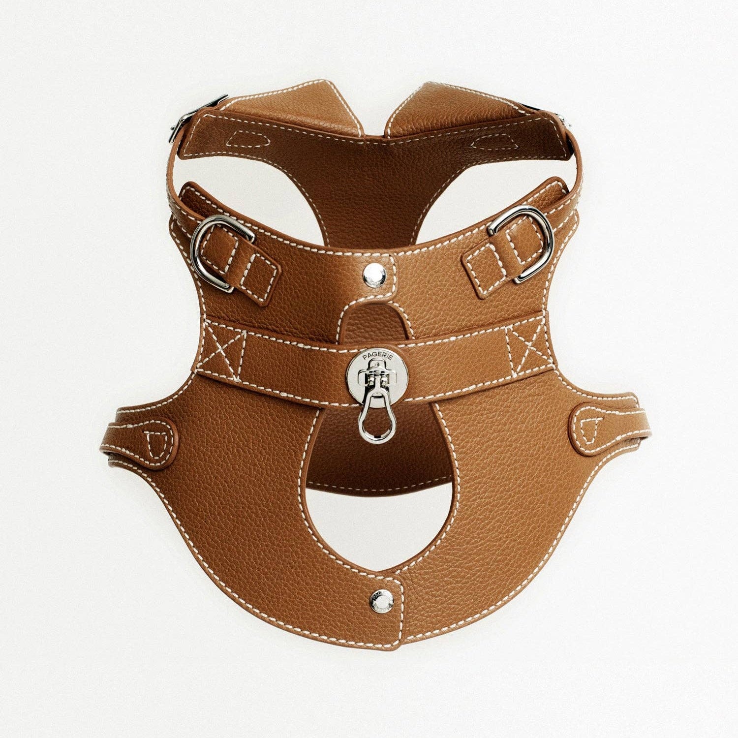 Designer leather dog harness handcrafted by Pagerie