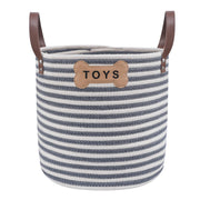 Park Life Designs Sienna organic cotton rope dog toy storage basket.