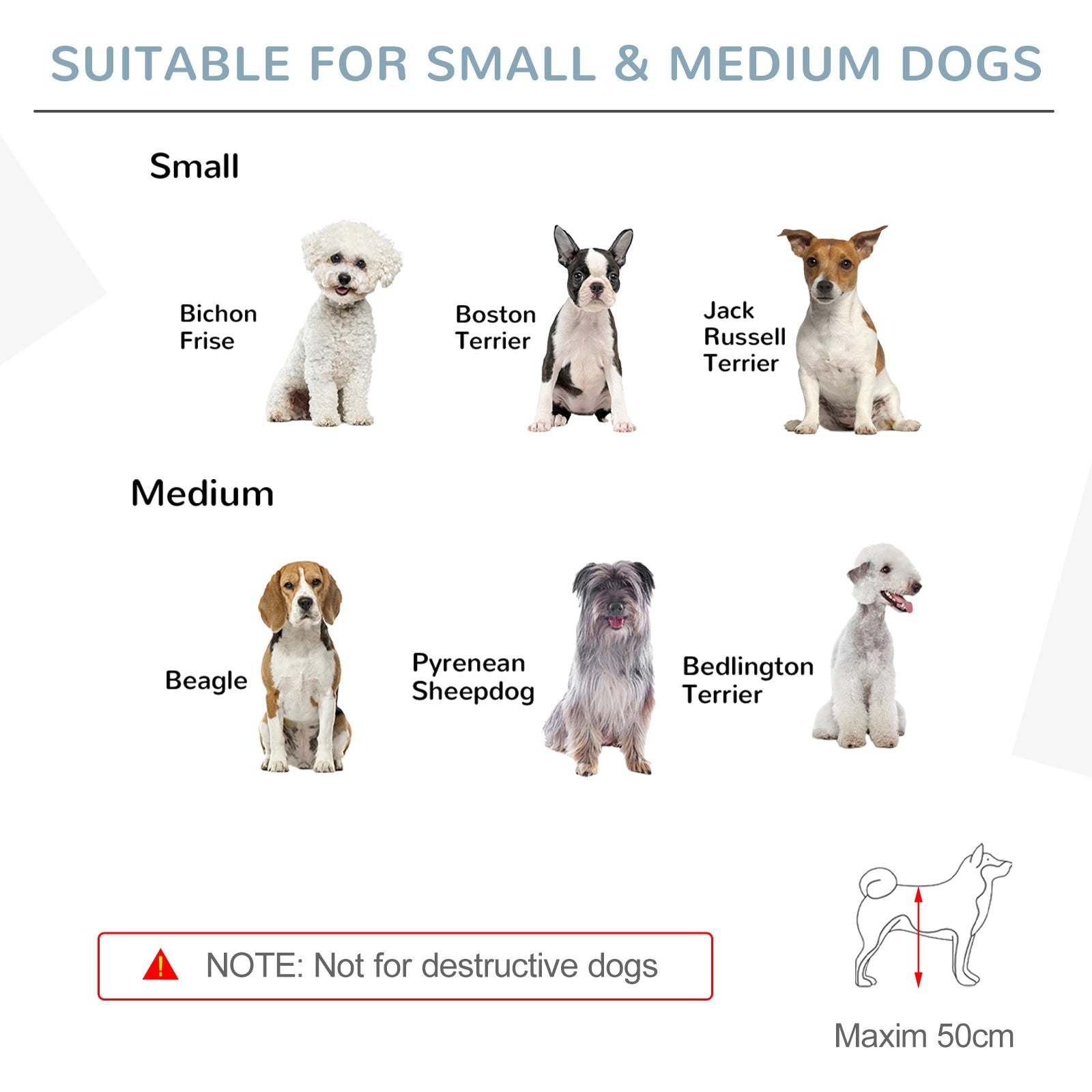 PawHut four-panel wooden pet barrier in white