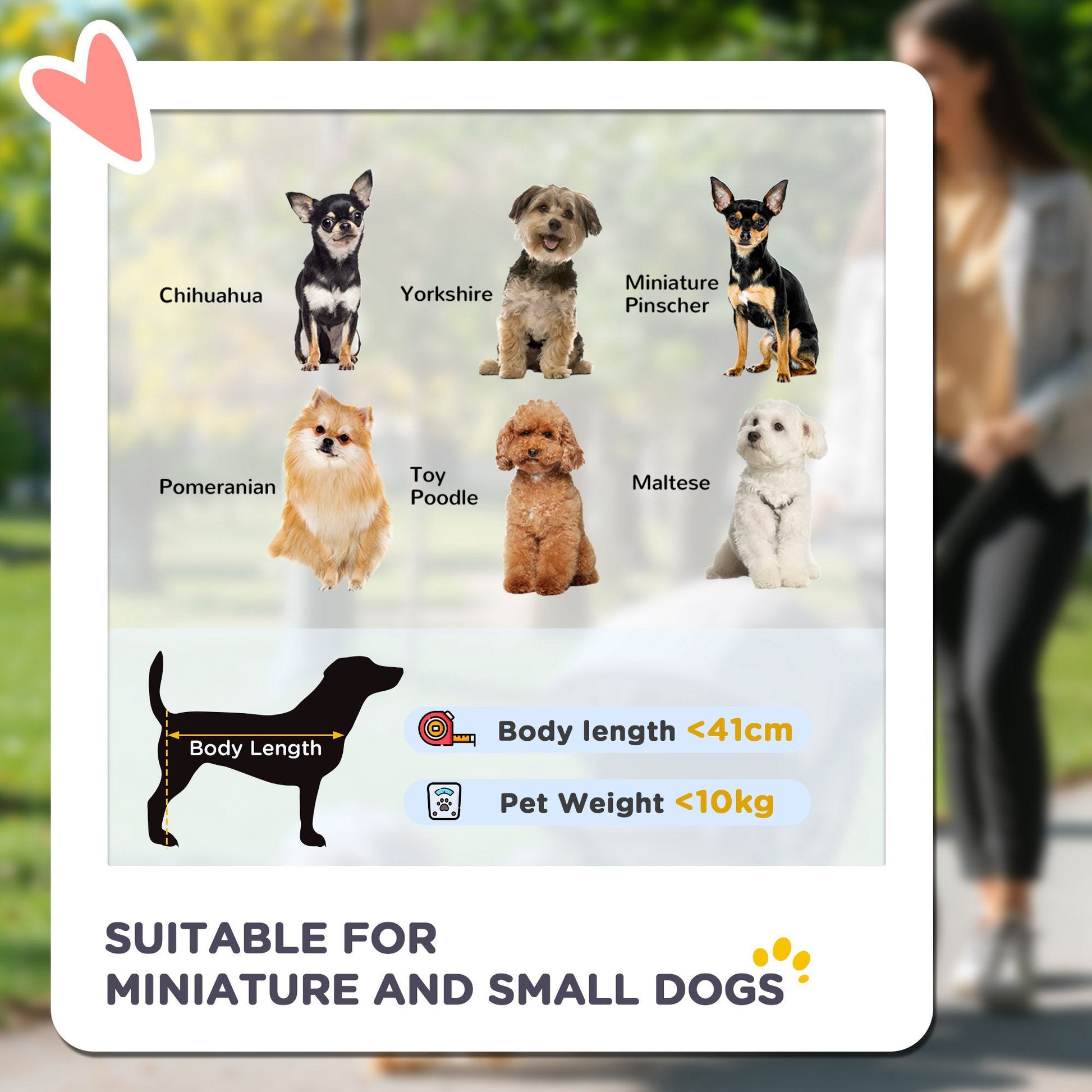 Foldable red PawHut pet stroller for dogs under 10kg