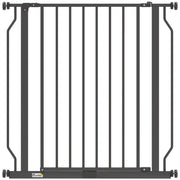 Black PawHut pressure-fit dog safety gate for doorways