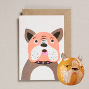Petra Boase Dog Paper Balloon greeting card with inflatable paper dog inside.