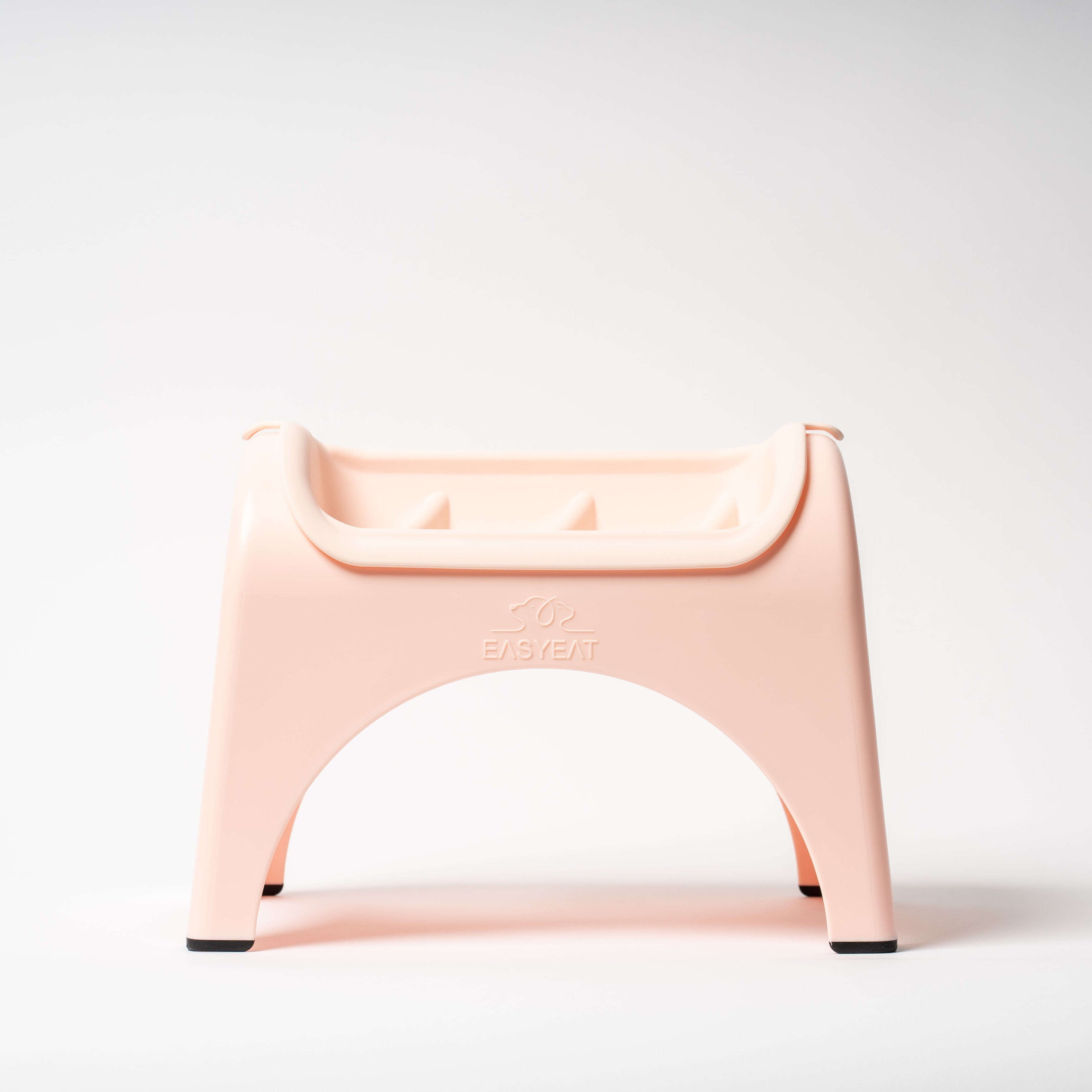 Pink stool on a white background