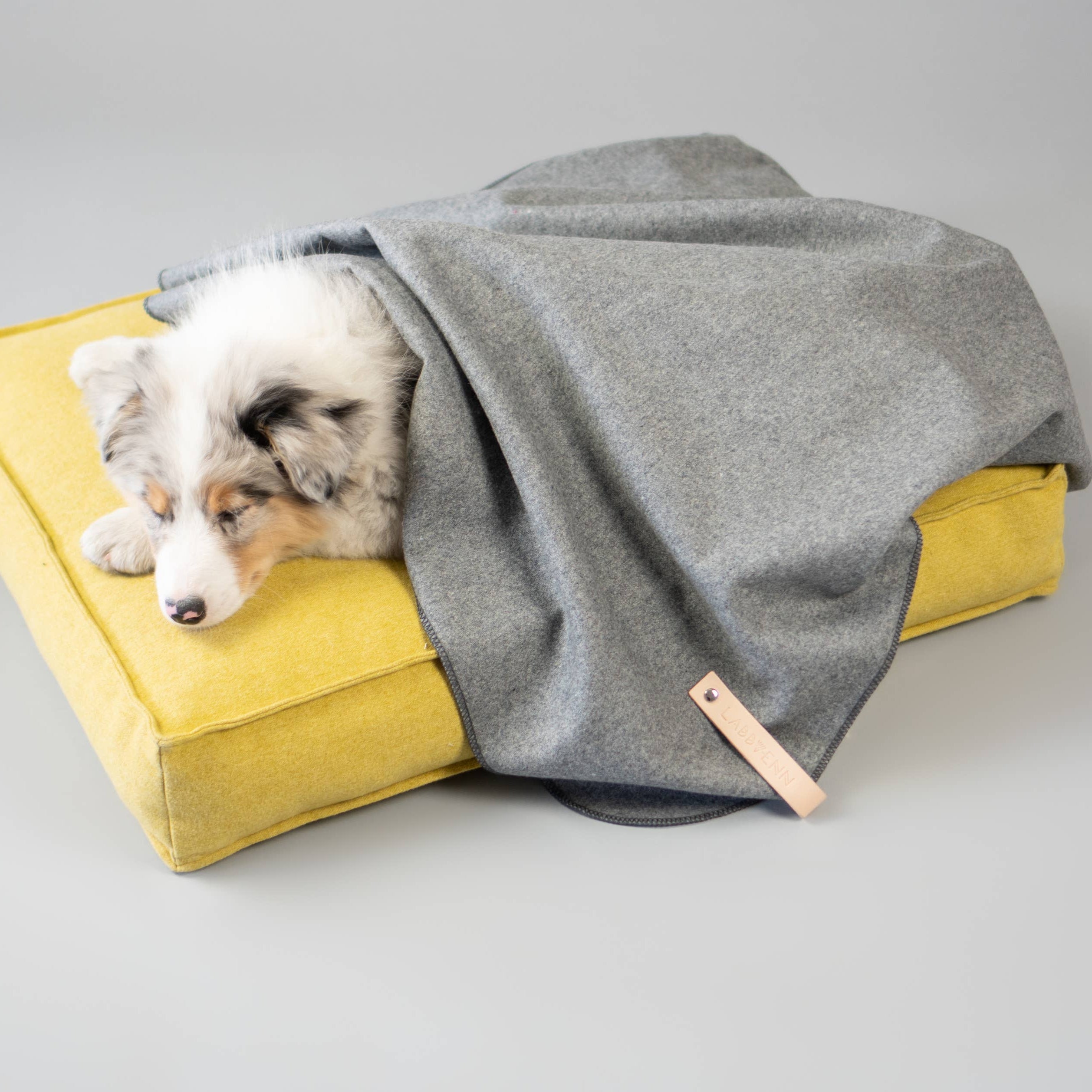Labbvenn ÅSNEN wool dog blanket made in Poland for home and travelling.