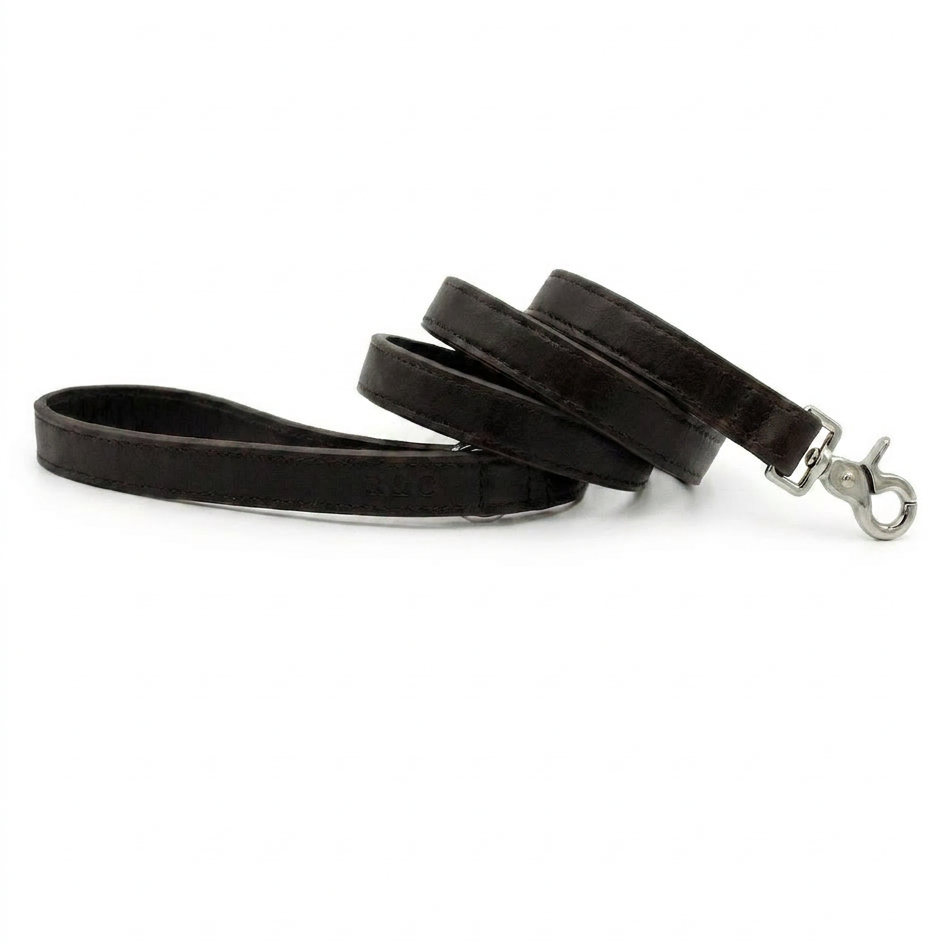 Ralph & Co Black eco leather dog lead crafted from vegan-friendly Lignify