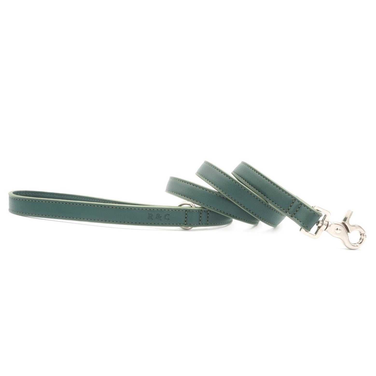 Ralph & Co Green eco leather dog lead crafted from vegan-friendly Lignify