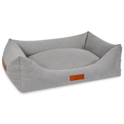 Ralph & Co Highclere luxury grey memory foam dog bed with raised supportive sides at Bell & Beau