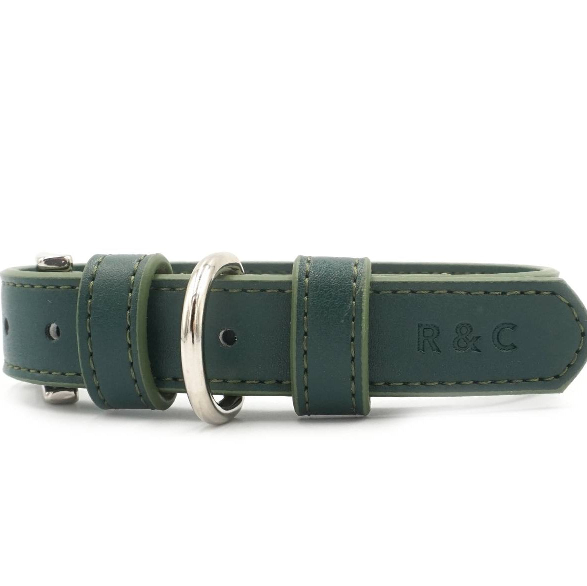 Ralph & Co vegan-friendly Green dog collar made from durable water-resistant Lignify
