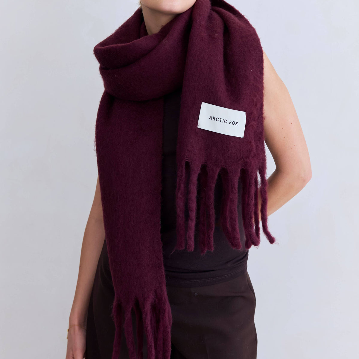 Arctic Fox & Co. Stockholm unisex scarf made from 100% recycled materials.