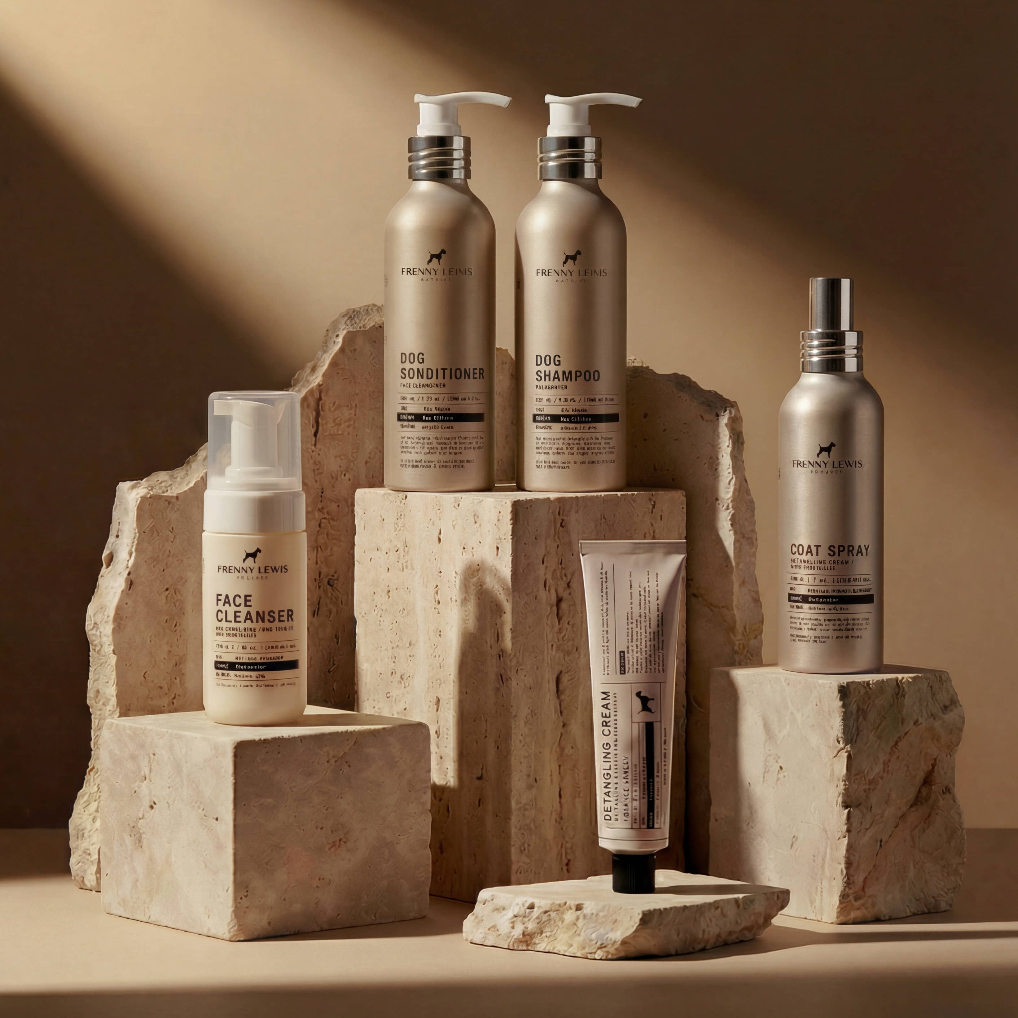 Gentle natural dog conditioner designed to moisturise coats without irritating sensitive skin.