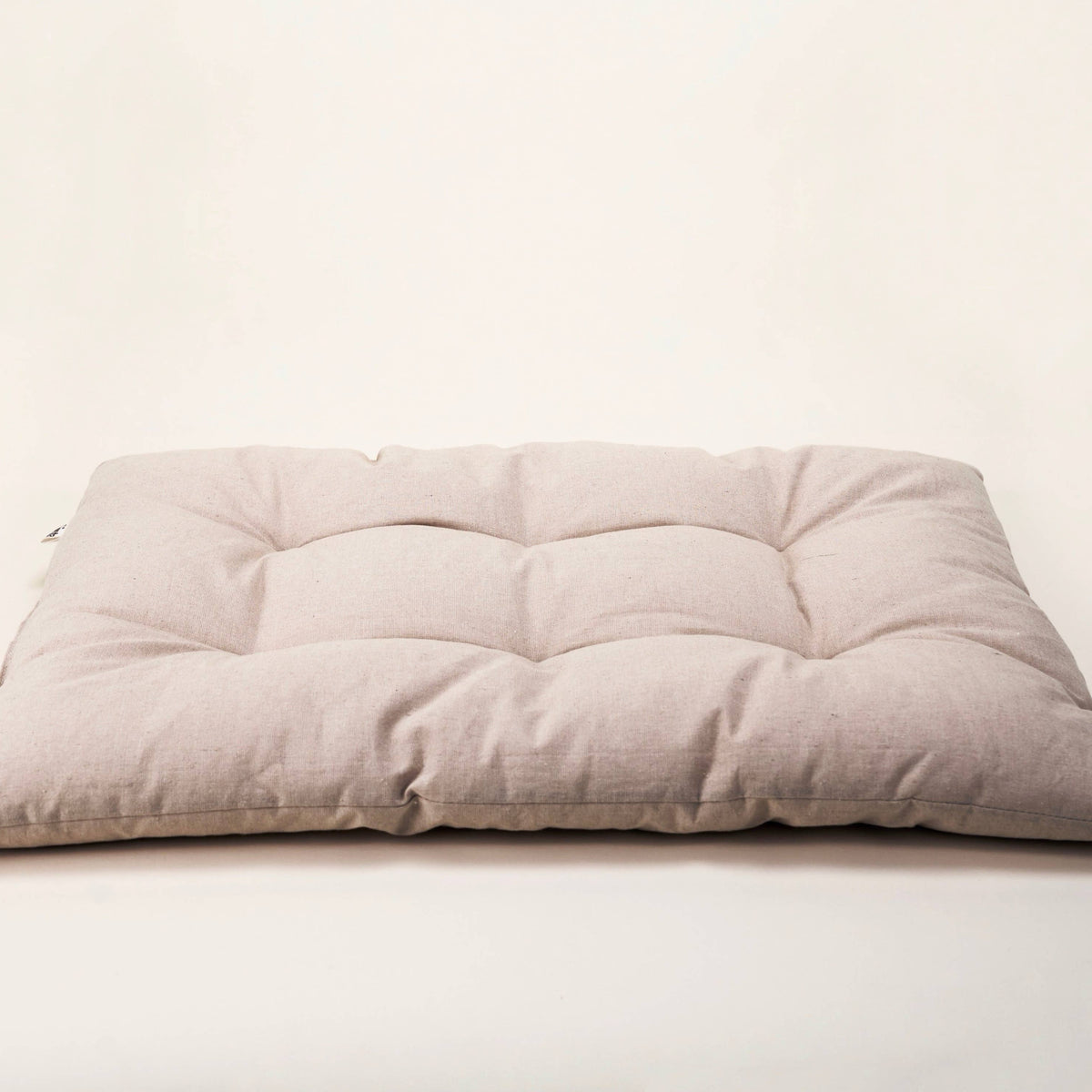 Nido Cotton Linen Dog Cushion Bed – Beige