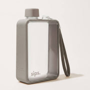 Sips Original slim 480ml reusable water bottle in Greige.