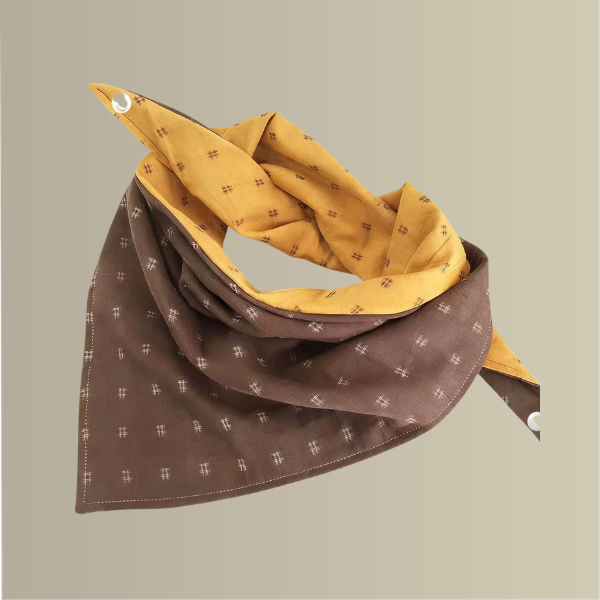 Modern dog bandana designed for everyday wear, walks and special occasions.