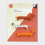 Suck UK Cat and Dog Eraser Set colourful novelty animal erasers