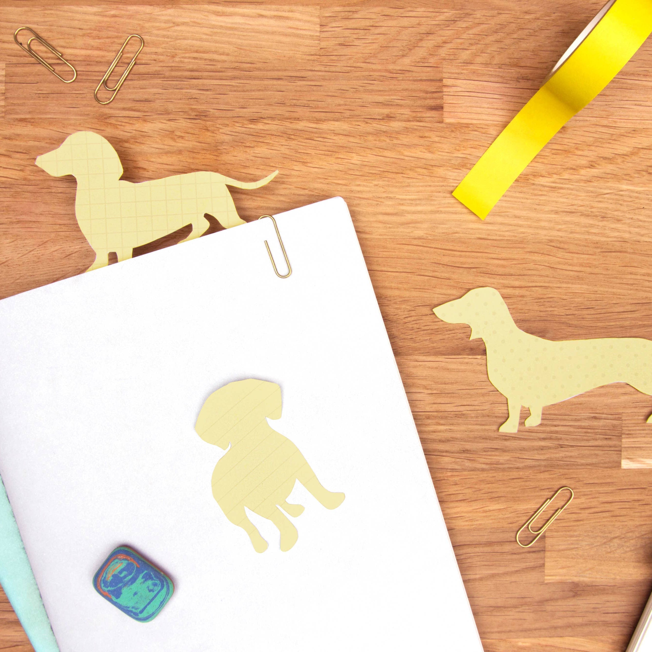 Suck UK Cats and Dogs Sticky Notes featuring pet shaped sticky note pads for cat and dog lovers
