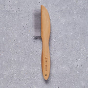 Sweet William Bamboo and Metal Dog Comb for everyday coat grooming