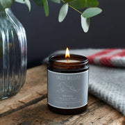 Sweet William Zen Dog Organic Candle creating a calming atmosphere at home