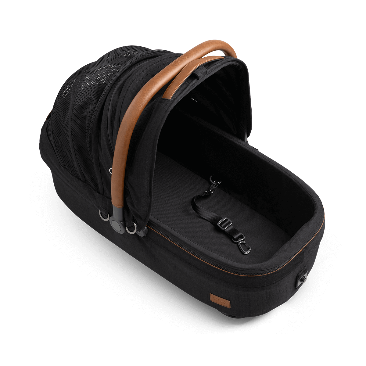 TAVO Maeve Medium Rigid pet car seat and carrier in Onyx black with vehicle base