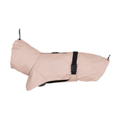 Waterproof recycled polyester fabric detail on the Tadazhi Raincoat Rose