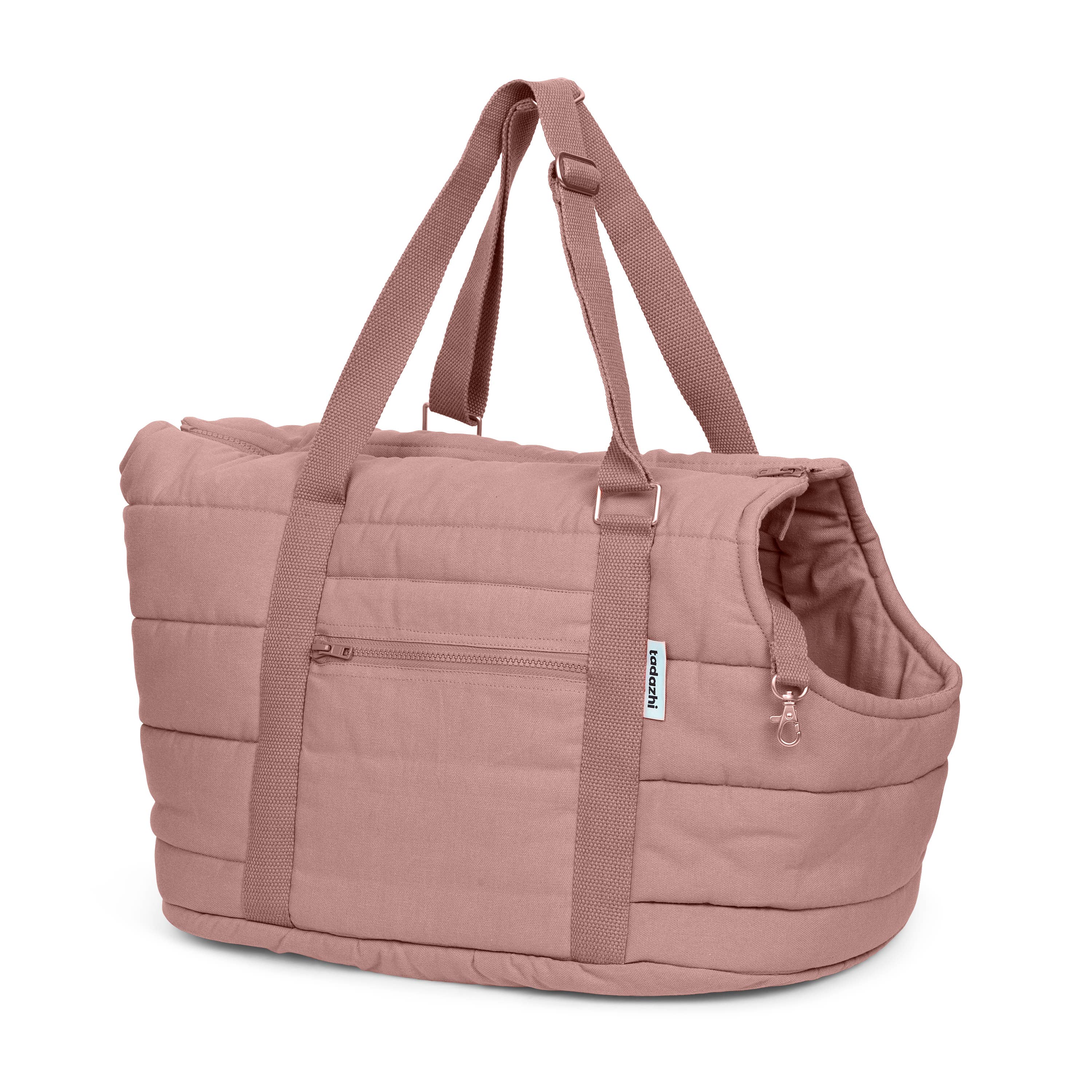 Tadazhi Rio Dog Carrier Bag Rose crafted from premium organic cotton