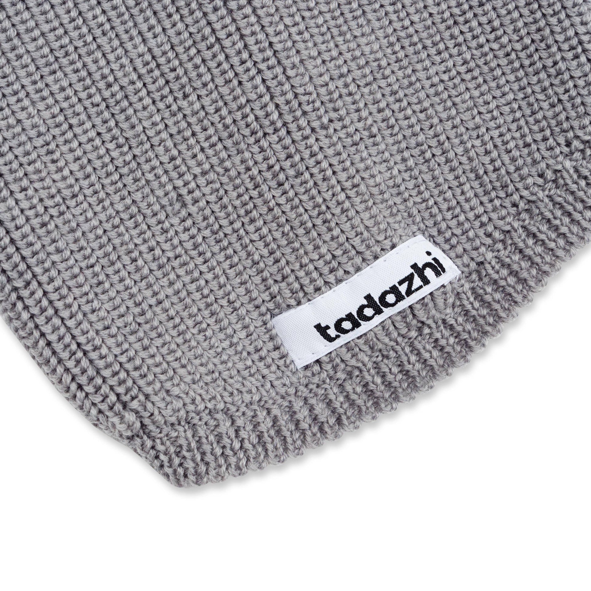 Side view of the Tadazhi Unisex Wool Dog Sweater Grey with flexible knit design