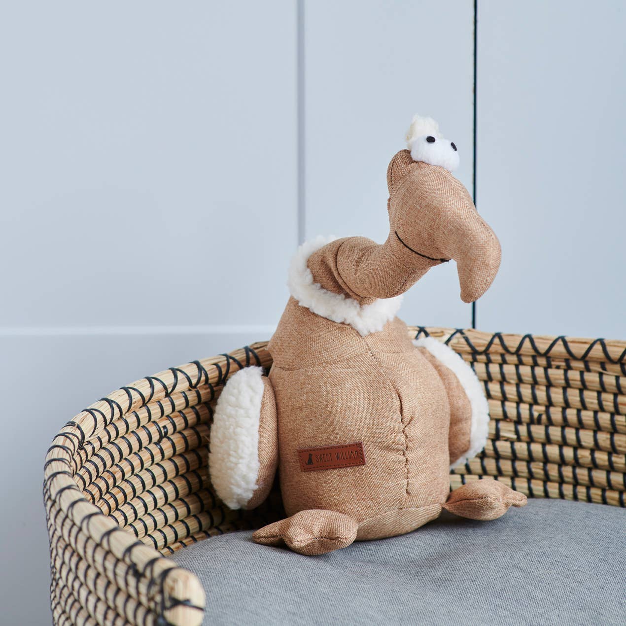 Front view of Sweet William Tarquin the Dodo dog toy