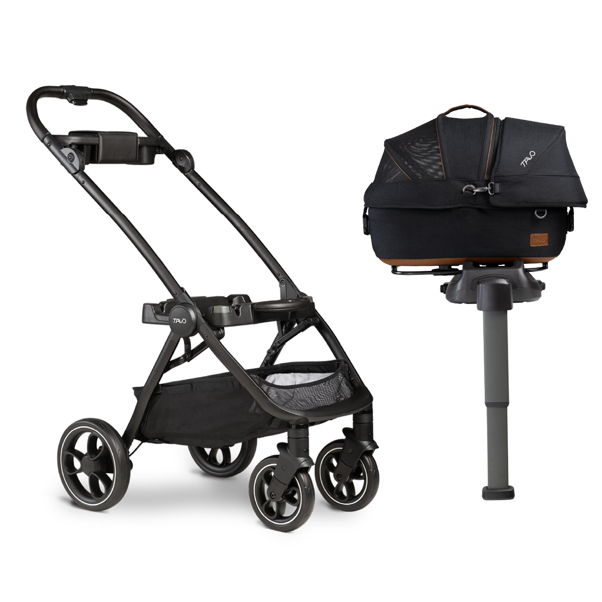 AVO Maeve and Roscoe 3-in-1 pet car seat, carrier and stroller travel system