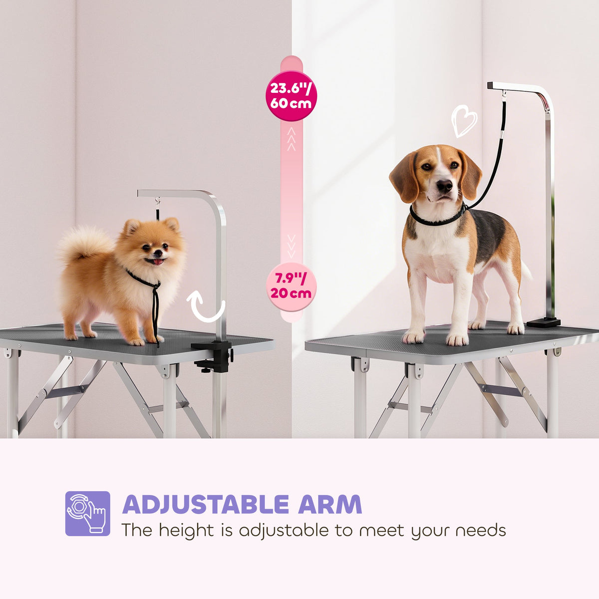 PawHut 32" Foldable Dog Grooming Table