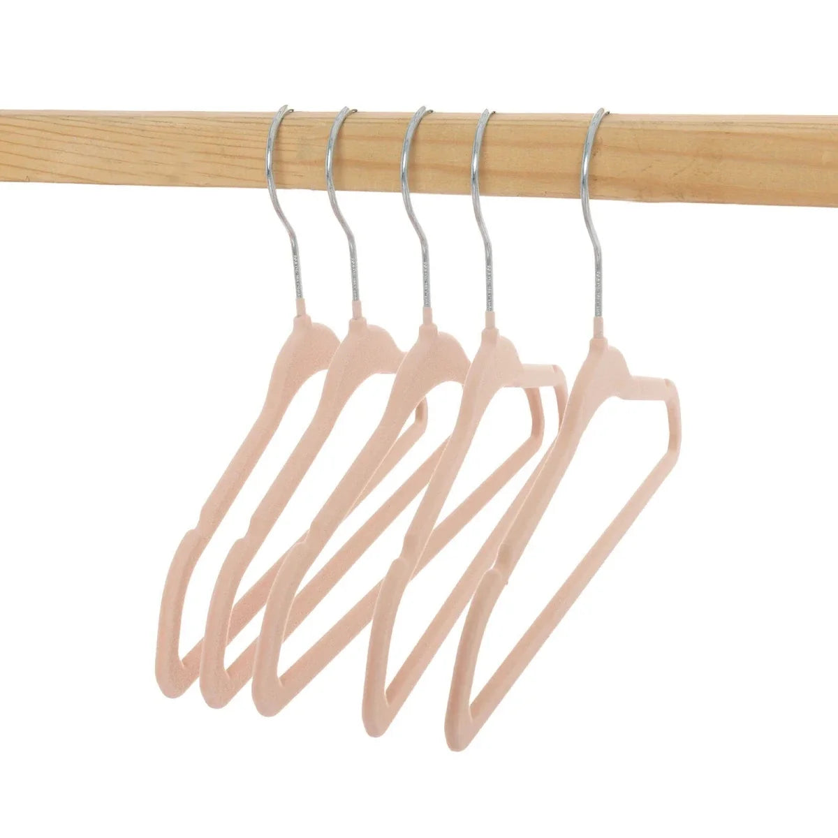 Set of five velvet clothes hangers for dog clothing