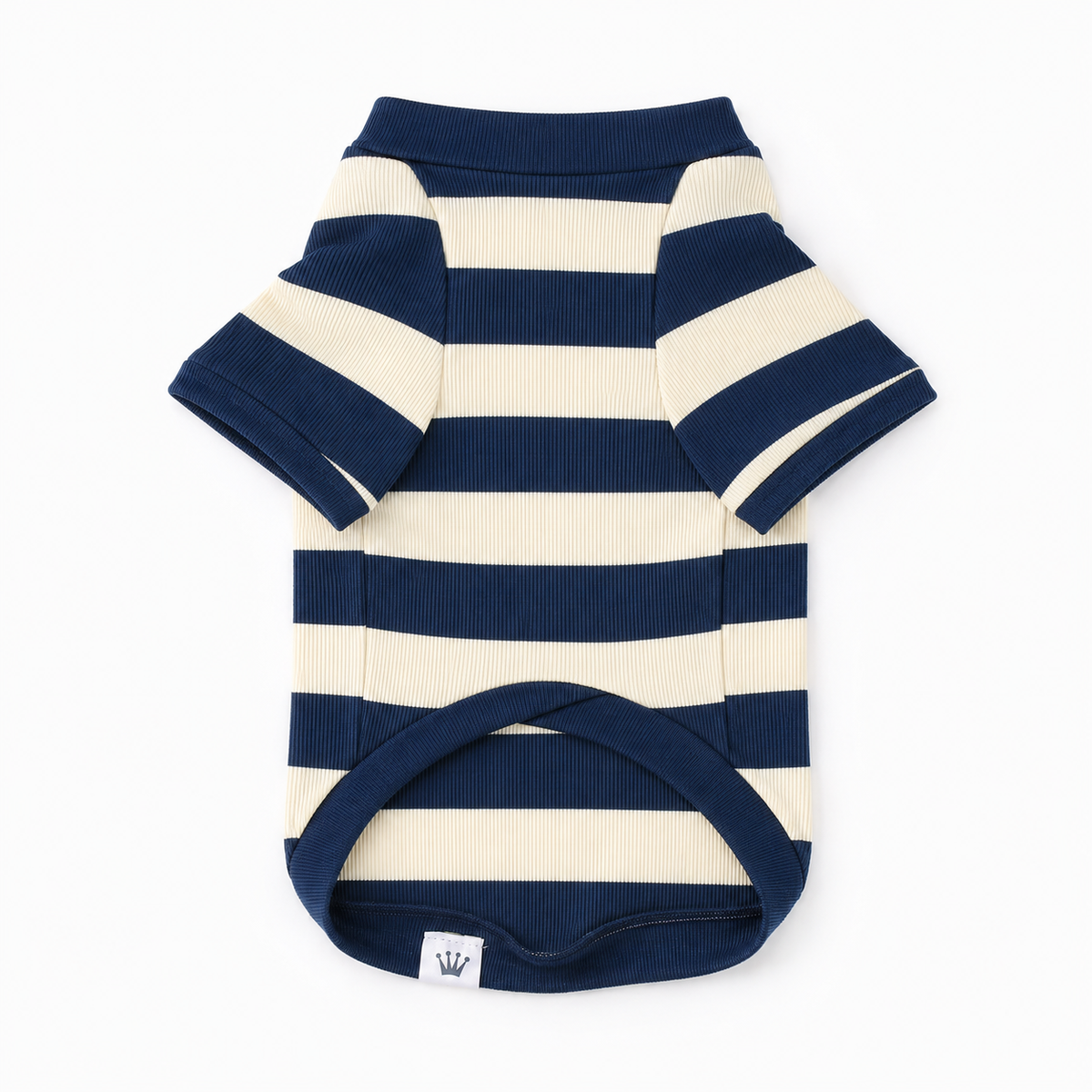 Classic white striped dog T-shirt by Aristopet.