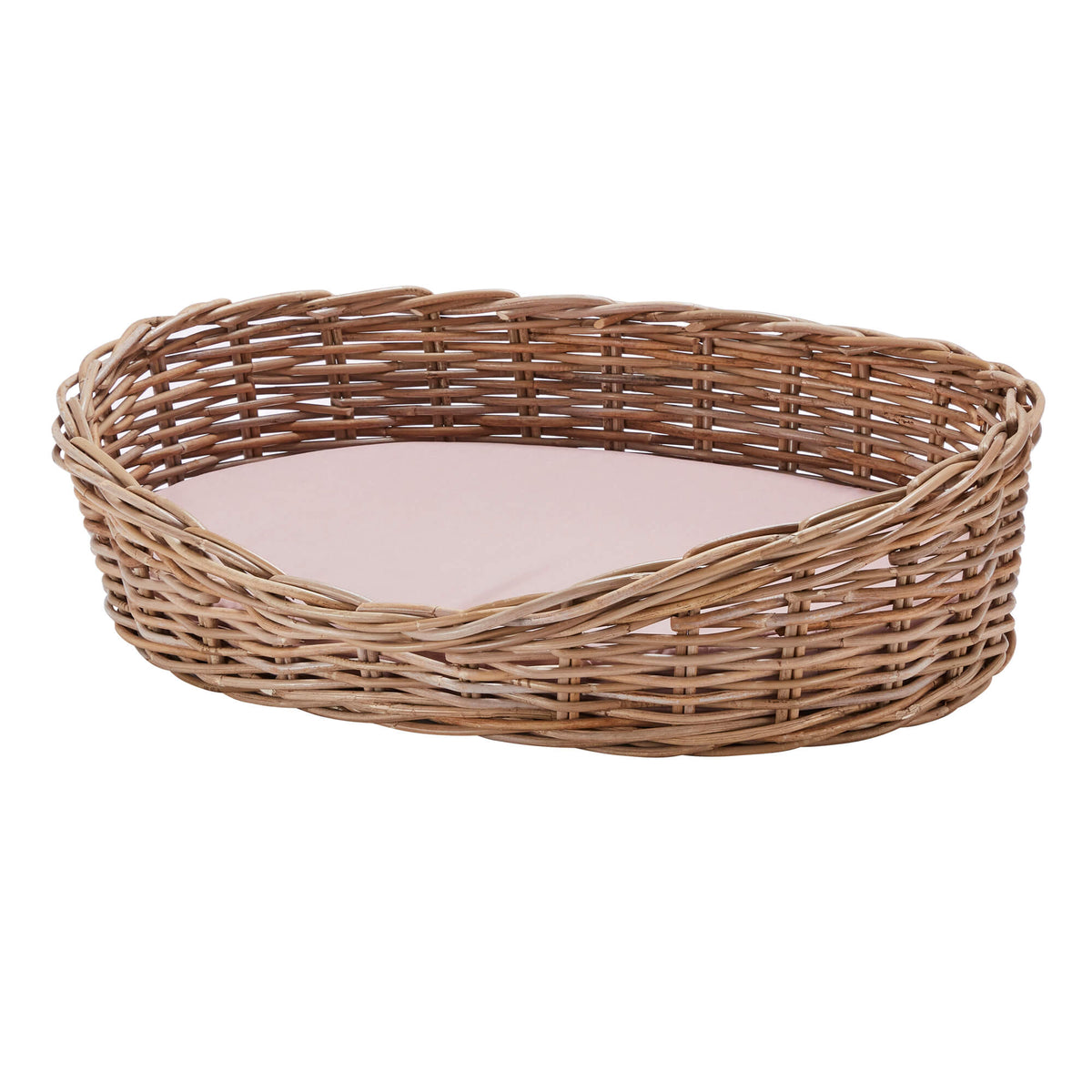Wovenhill handwoven Kubu rattan oval dog bed