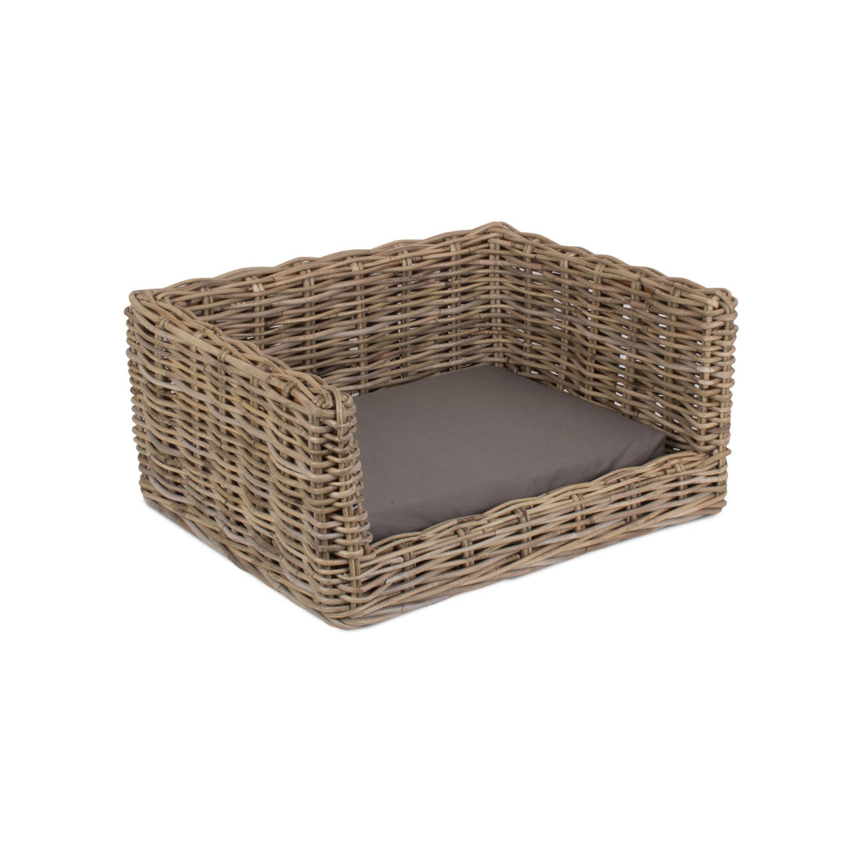 Wovenhill luxury Kubu rattan dog sofa bed in small